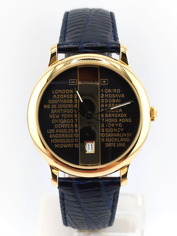 DomBaiz Vintage da Collezione Orologio con fusi orari Nuovo New NOS