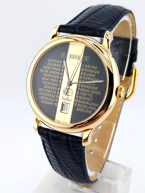 DomBaiz Vintage da Collezione Orologio con fusi orari Nuovo New NOS