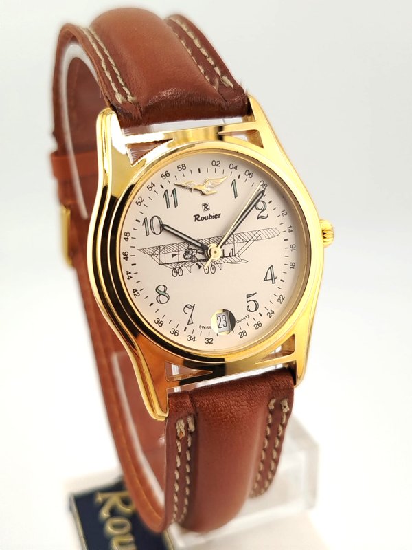 Roubier Aviatore Vintage - Orologio da Pilota Classico Nuovo