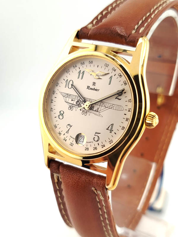 Roubier Aviatore Vintage - Orologio da Pilota Classico Nuovo
