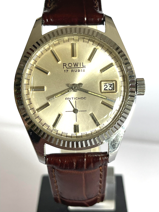 Rowil orologio a carica manuale vintage anni 60' 17 Rubis rare man watches