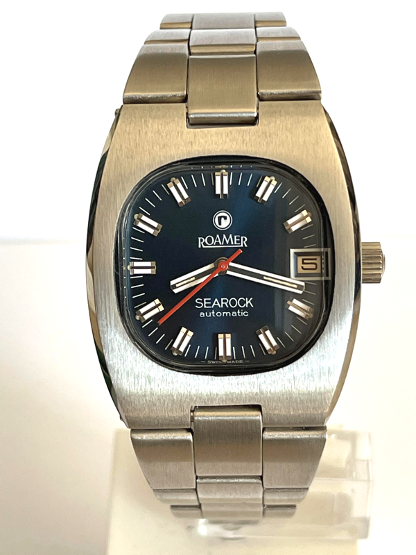Roamer SEAROCK Automatic 1970' Steel New NOS Full Set 