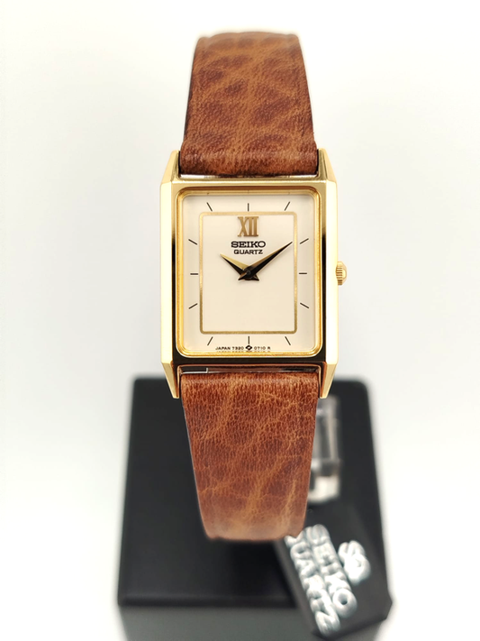 Seiko Tank mini donna anni 80 Vintage NUOVO NOS