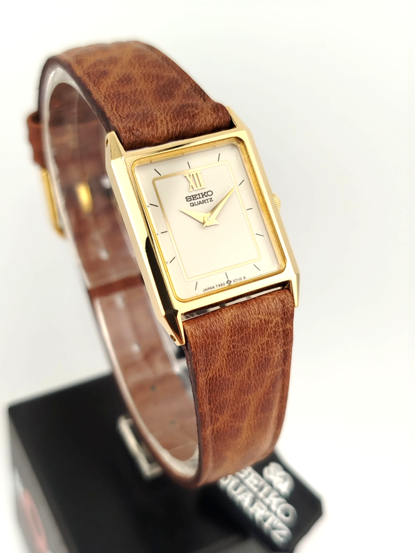 Seiko Tank Mini Women's 1980s Vintage NEW NOS