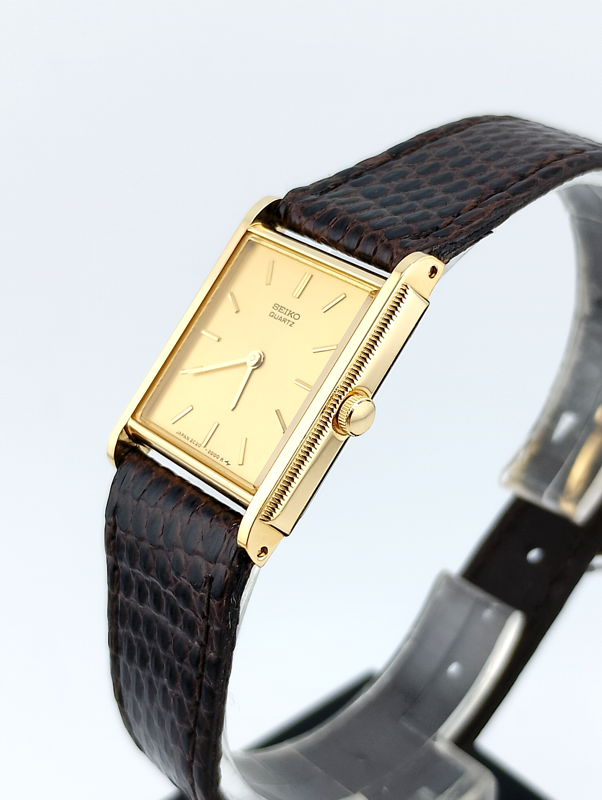 Seiko Tank Mini Vintage Women's 1980s New NOS