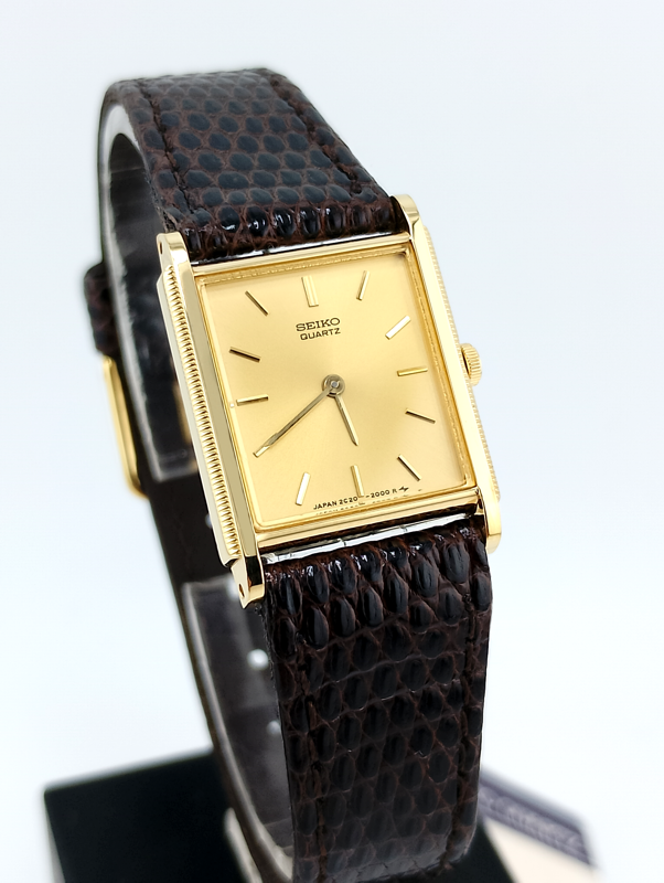 Seiko Tank Mini Vintage Women's 1980s New NOS