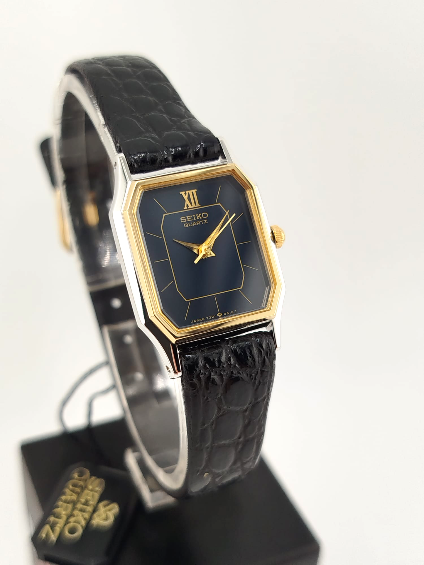 Seiko Tank Mini Women's 1980s New Old Stock