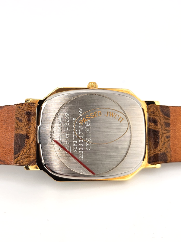 Seiko Tank Vintage anni '80 Rare NUOVO NOS