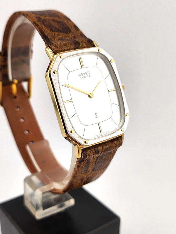 Seiko Tank Vintage anni '80 Rare NUOVO NOS