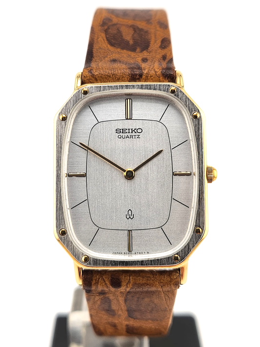 Seiko Tank Vintage anni '80 Rare NUOVO NOS