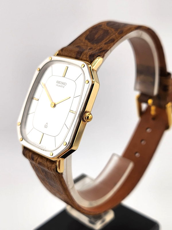 Seiko Tank Vintage anni '80 Rare NUOVO NOS