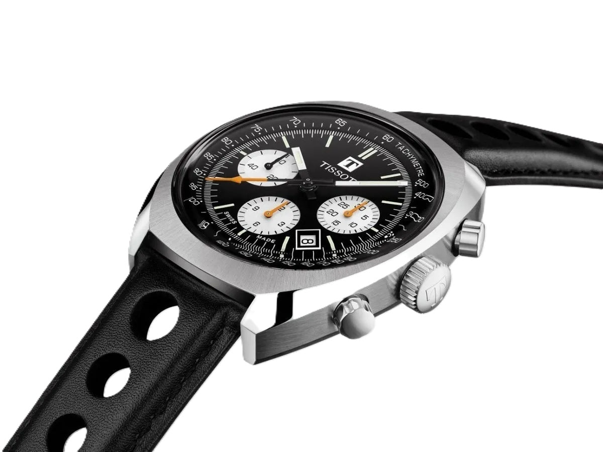 Tissot Heritage 1973 Chronograph — Quadrante Nero 43mm | Automatico Valjoux | Nuovo con Scatola