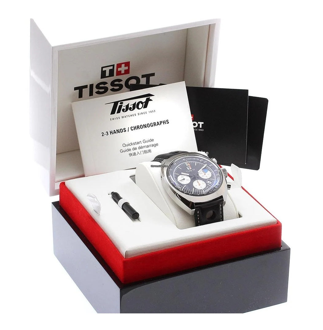Tissot Heritage 1973 Chronograph — Quadrante Nero 43mm | Automatico Valjoux | Nuovo con Scatola