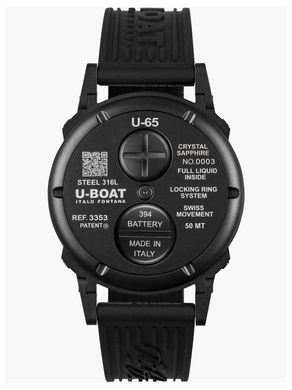 U-BOAT U-65 44mm PVD Turquoise 3353 NUOVO FULL SET