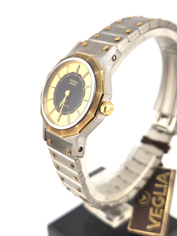 VEGLIA Ronde Vintage donna 1980 acciaio NUOVO NOS