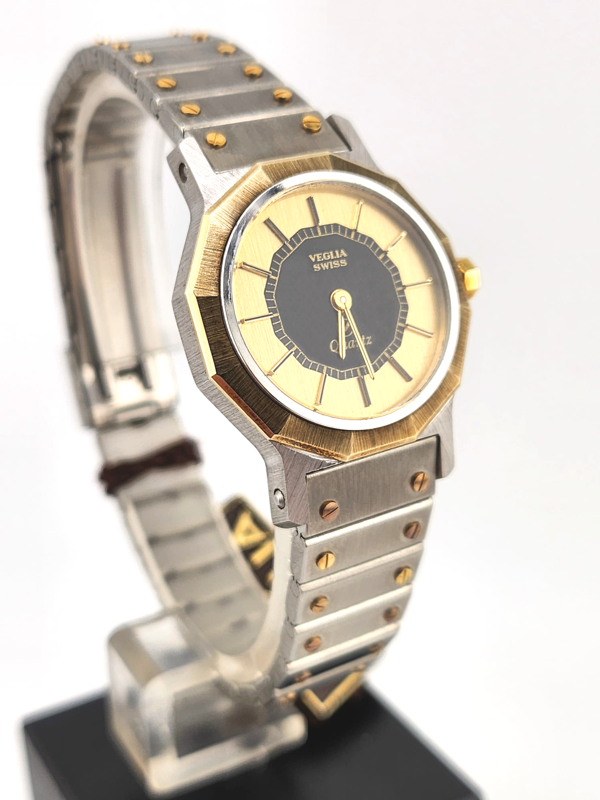 VEGLIA Ronde Vintage donna 1980 acciaio NUOVO NOS