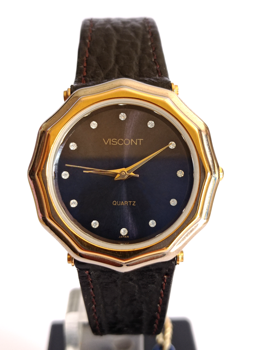 Viscont orologio da polso donna Vintage anni '80 NOS Nuovo