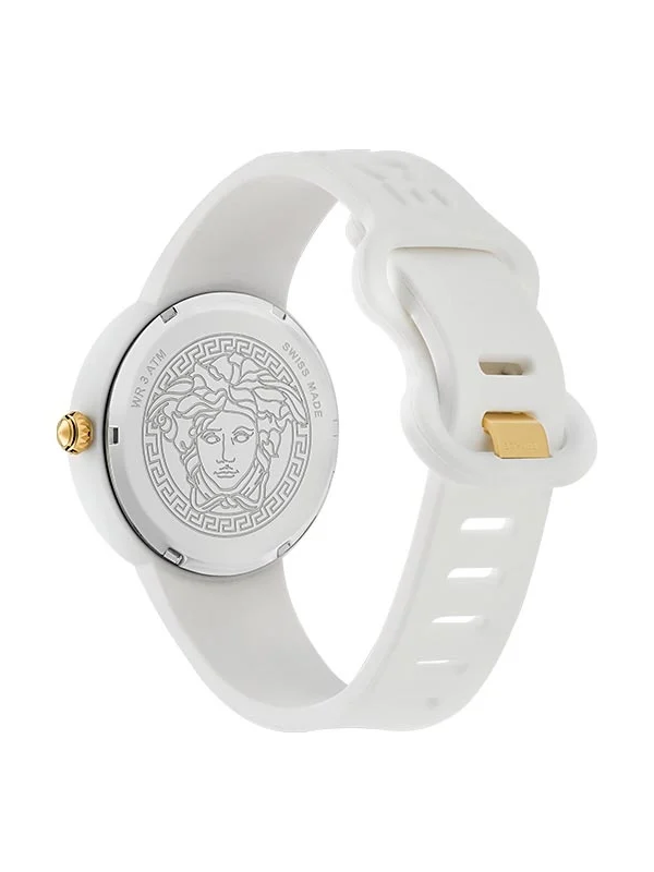 Versace Medusa Pop Watch + White Silicon Purse – Set Nuovo, Full Box