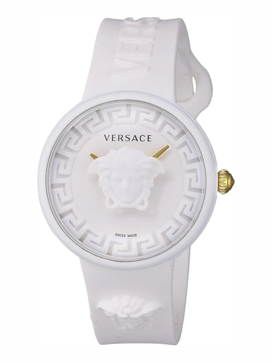 Versace Medusa Pop Watch + White Silicon Purse – Set Nuovo, Full Box