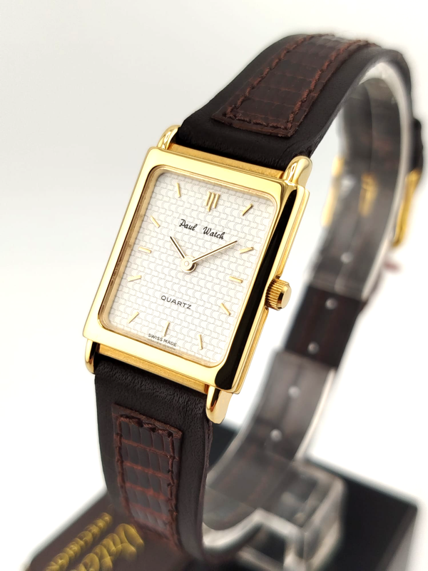 Paul Watch Tank Orologio Vintage Donna NOS Anni '80