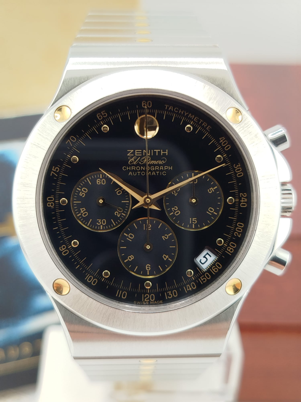 Zenith El Primero Pacific NOS Anni '90 - Cronografo Automatico Raro Full Set