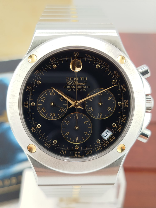 Zenith El Primero Pacific NOS Anni '90 - Cronografo Automatico Raro Full Set