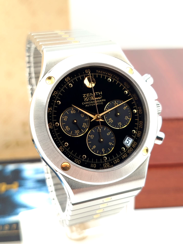 Zenith El Primero Pacific NOS Anni '90 - Cronografo Automatico Raro Full Set